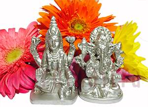 Parad Lakshmi Ganesh Set (180-200 gm)