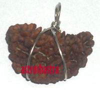 One Mukhi Rudraksh Silver Pendant